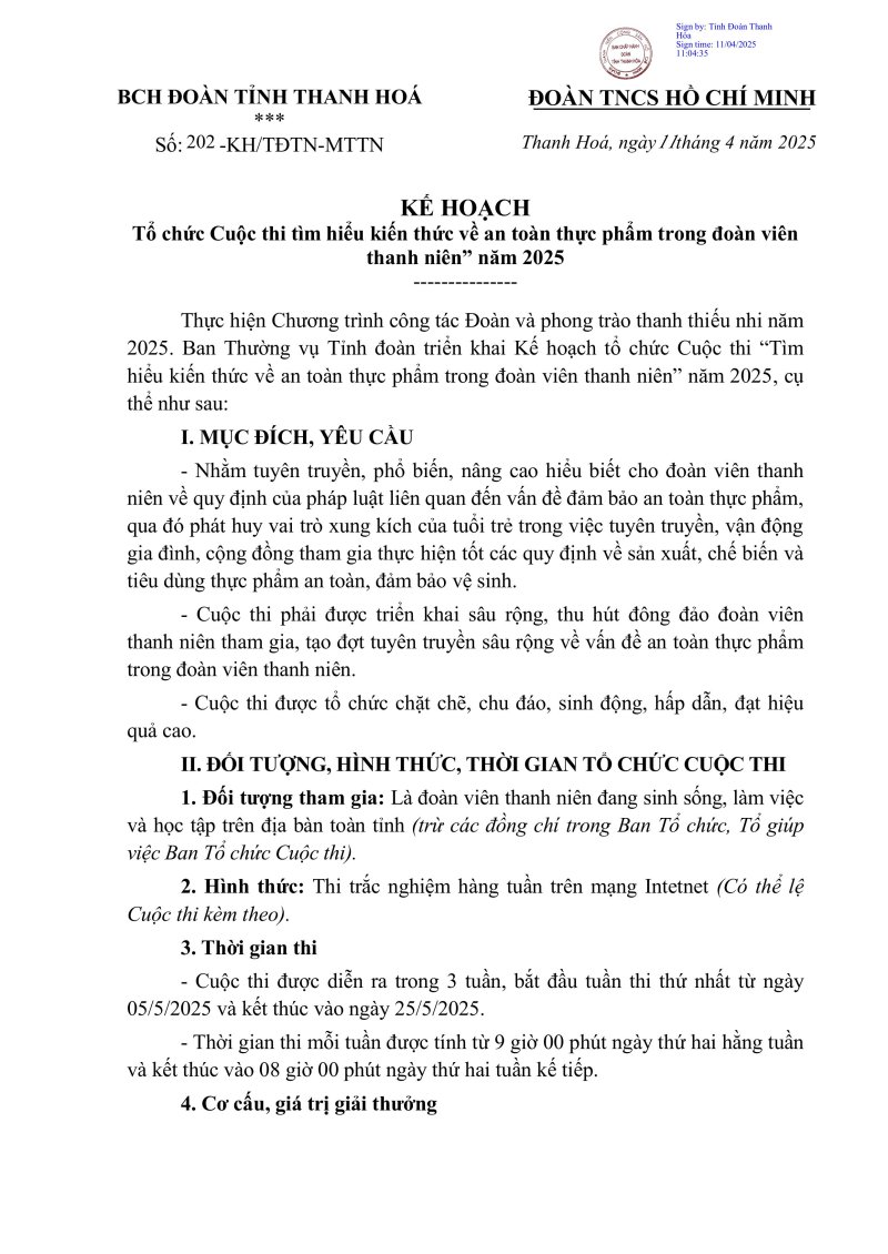 Kế hoạch tổ chức Cuộc thi tìm hiểu kiến thức về ATTP-hình ảnh-0.jpg