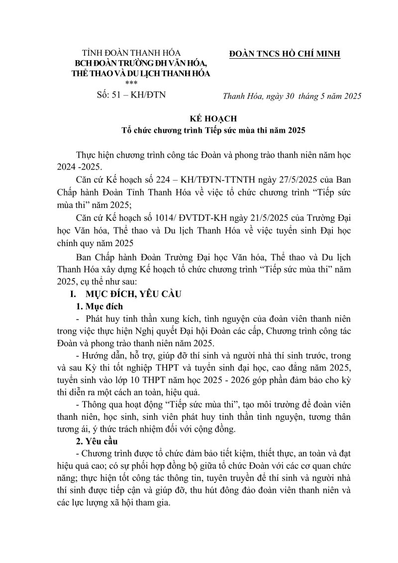 51. KH Tổ chức chương trình Tiếp sức mùa thi năm 2025-hình ảnh-0.jpg