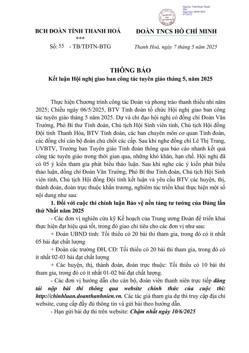Thông báo kết luận HN giao ban tuyên giáo tháng 5-hình ảnh-0.jpg