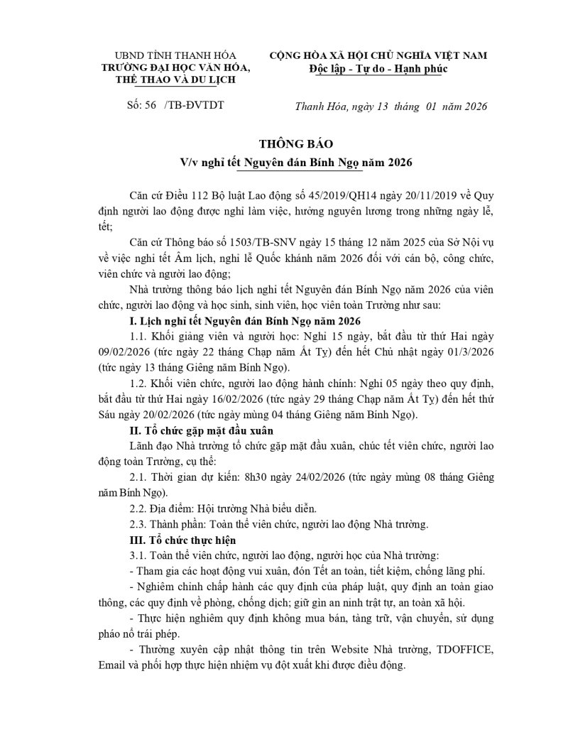 Th&ocirc;ng b&aacute;o về việc nghỉ tết Nguy&ecirc;n đ&aacute;n B&iacute;nh Ngọ năm 2026_page-0001.jpg